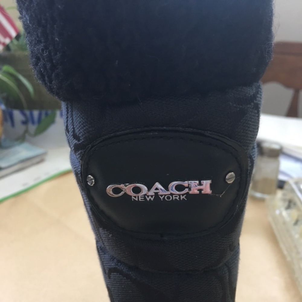 🔥Coach Black Boots - 5 - 💯Authentic - Picture 3 of 7